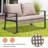 Outdoor rattan rocking loveseat chair-956394050