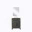 Meuble-lavabo simple 24 po X P 18 po D, comptoir en acrylique, 18 po Ensemble miroir et robinet-197589758