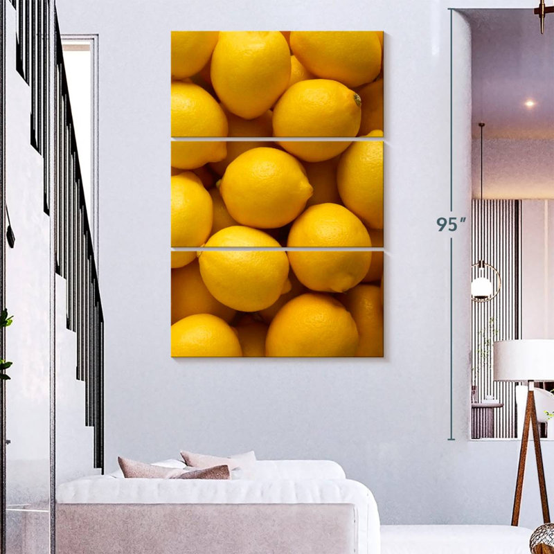 Yarlin Pile Of Lemons, 32" H x 20" W