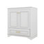 Meuble-lavabo de 30 pouces avec lavabo avec accents dorés, tiroir inférieur, portes à fermeture en douceur-121088176