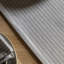 Woven Striped Table Runner Grey 360X1800mm