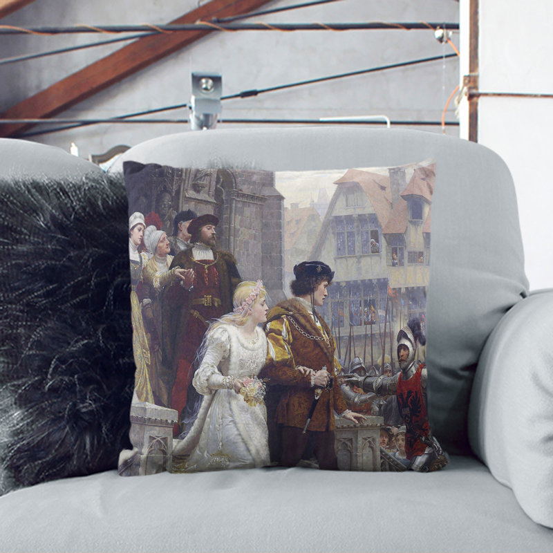 Call To Arms Square Throw Cushion, 40cm H x 40cm W x 15cm D