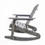 Chaise berçante Malibu Adirondack, confort extérieur à lattes avec fabrication en bois d'acacia durable-1943170733