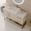 Meuble-lavabo moderne 47,2 po avec lavabo vasque en céramique, armoire autoportante Accent