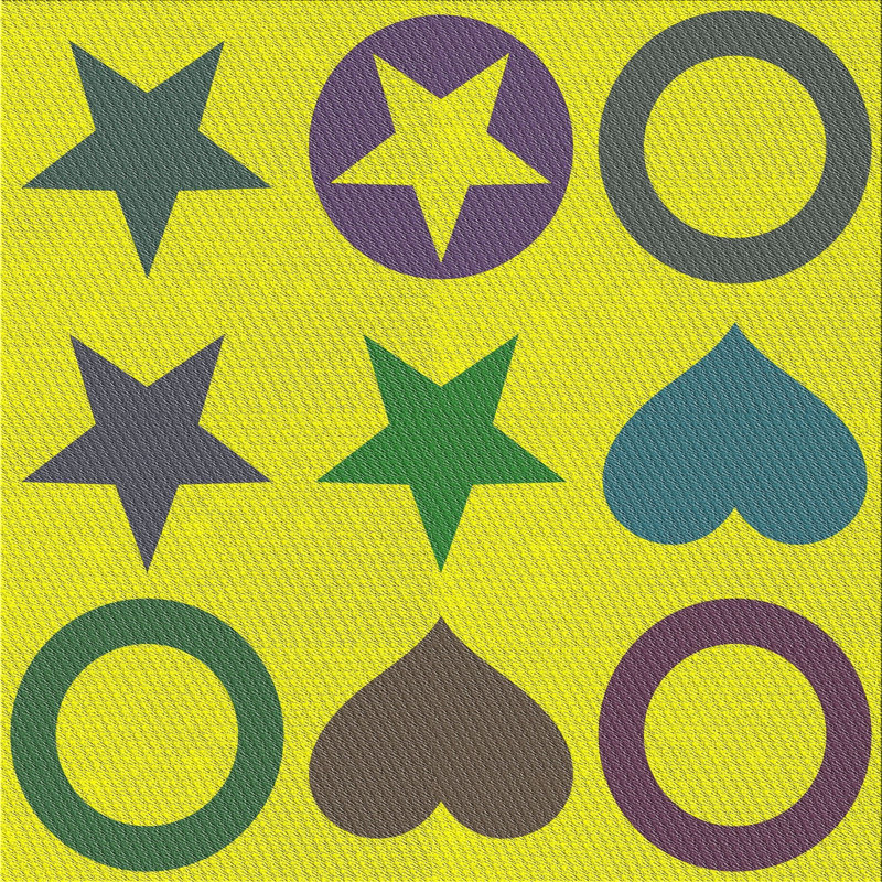 Tapis vert/jaune à motifs Pointsettia, Carré 5 pi