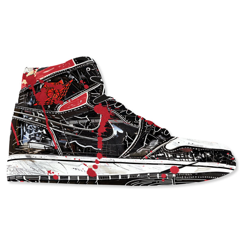 Art mural Sneaker, Collage Spleak Sneaker