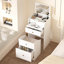 Petit meuble-lavabo avec miroir - ensemble de coiffeuse avec coiffeuse, chaise, tiroirs, petite coiffeuse mignonne pour les filles dans le salon