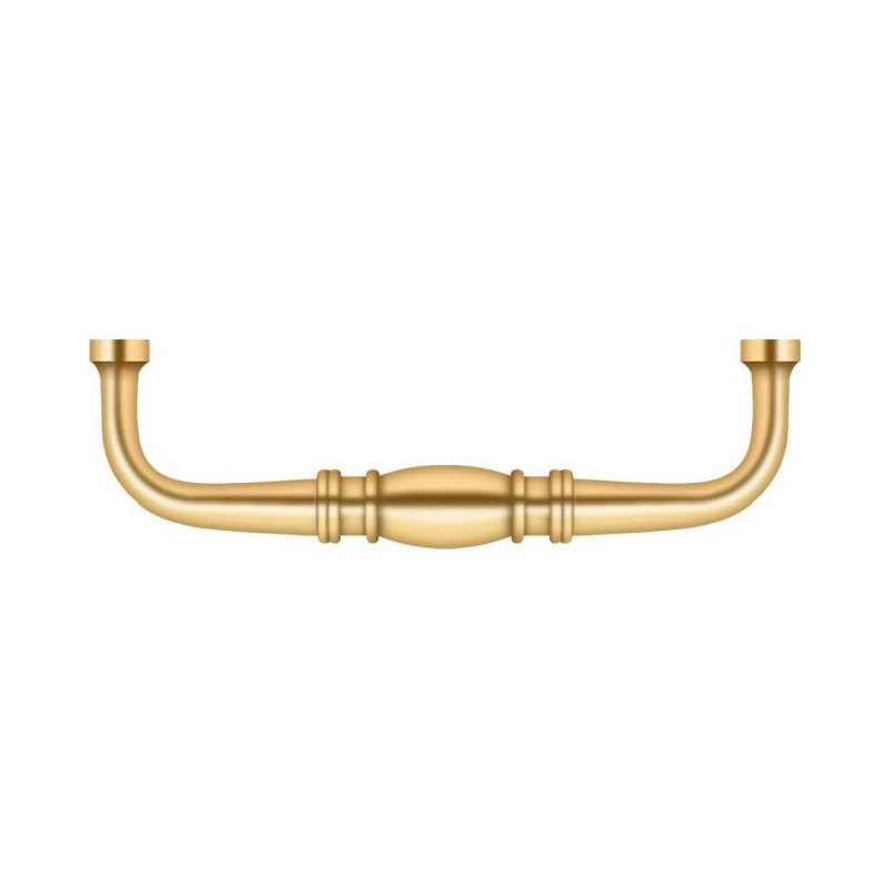 Colonial Bar / Handle Pull, PVD Polished Brass