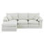 Canapé modulaire en L 104 po avec repose-pieds mobile et assise profonde 104 po Chenille-434428521