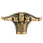 FEDERAL SHELL KNOB IN ANTIQUE NICKEL PLATE-2073963809
