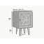 Brie 30 cm W Bedside Table-987098802