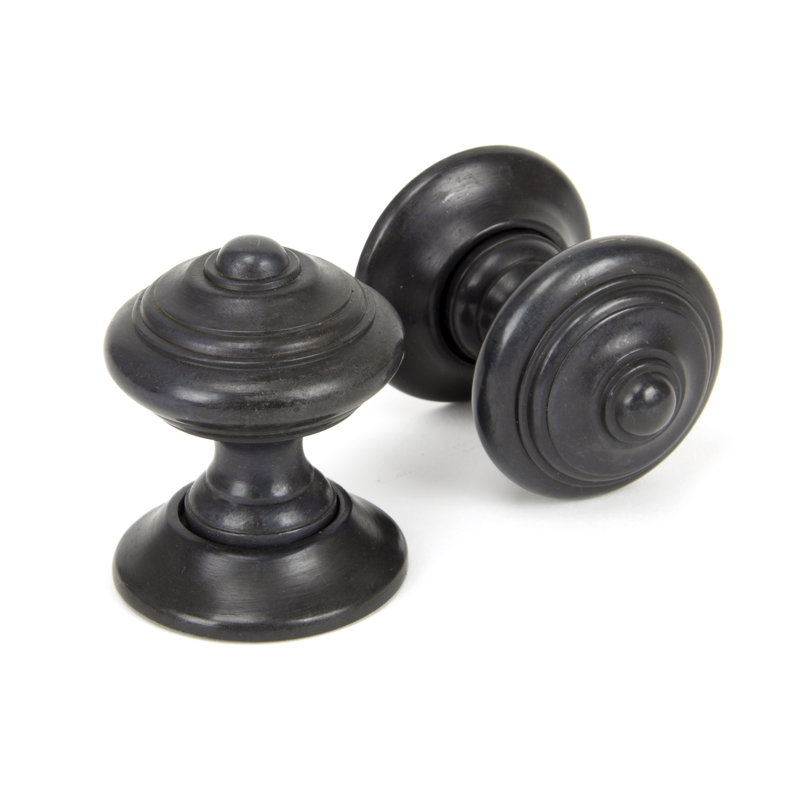 Elmore Passage Door Knob, Aged Bronze