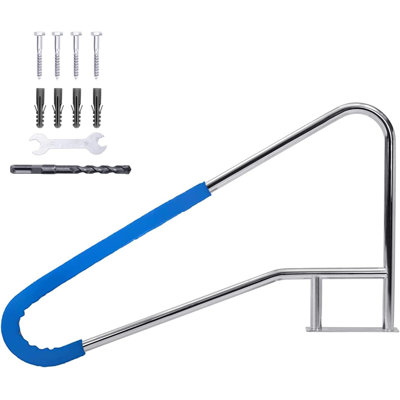55x32 Inch Stainless Steel Swimming Pool Handrail for Inground Pools