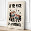 Play It Twice Retro - Wrapped Canvas-469830774-469830775