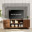 59" Wide TV Stand for TVs up to 65" – Adjustable Shelves, Elegant Raised Wood Trim Handles, Mid-Century Modern Entertainment Console for Living Room, 150 lb Capacity-418360218