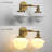 2-Lights Milk White Glass Wall Sconce Lights-111229445