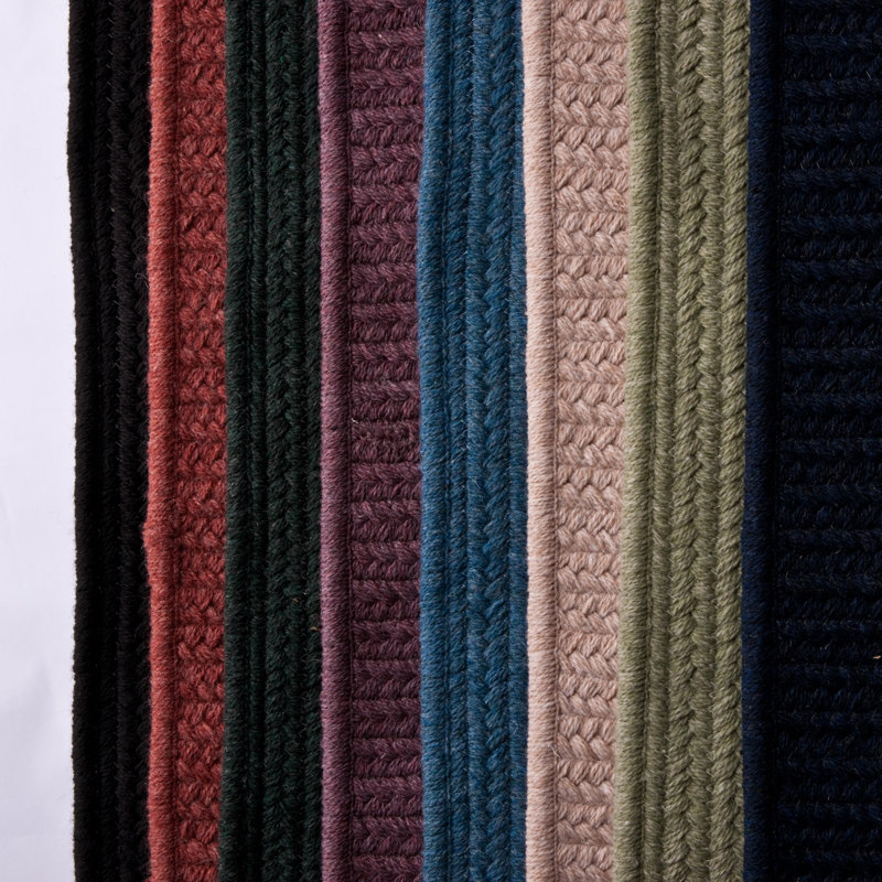 Tapis réversible en mélange de laine Tanguay - encre de Chine, Rectangle 2 pi x 3 pi