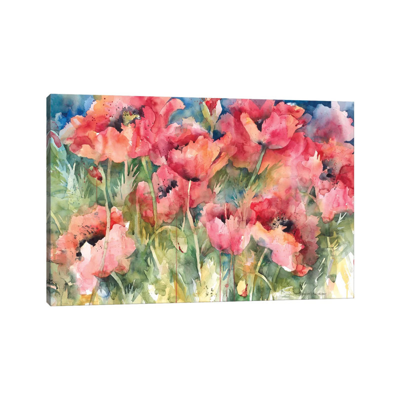 " Vermillion Vision " by Annelein Beukenkamp, 18" H x 26" W x 1.5" D