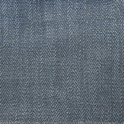Fedora Fabric | Chevron Linen Blend Fabric | Color Denim