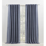 Lauren Ralph Lauren Sallie Blackout Heavy Cotton/Linen Blend with Lining Back Tab/Rod Pocket Curtain