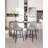 Grety Counter Height Swivel Bar Stools Set of 2, 360° Swivel Upholstered Barstools with Back and Metal Legs