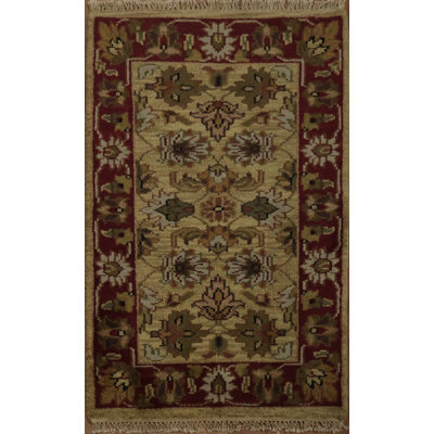 Pair of 3x4 Agra Oriental Indian Agra Rug