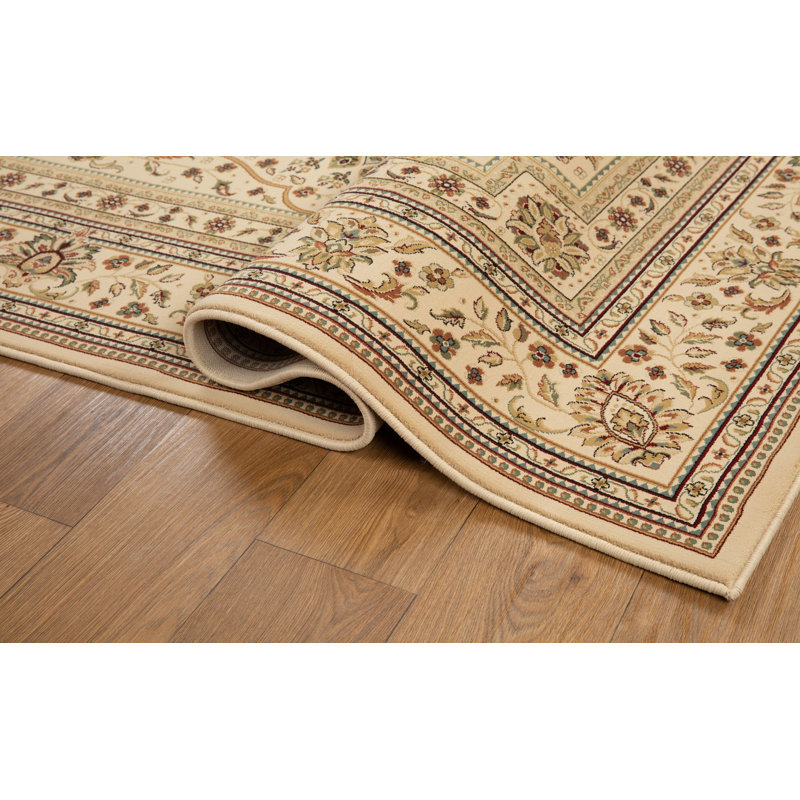Tapis transitionnel beige / crème Izmir Collection, Rectangle 7 pi 10 po x 10 pi