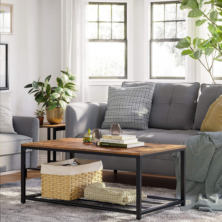 Faedo 39.4" W Rectangle Coffee Table with Storage