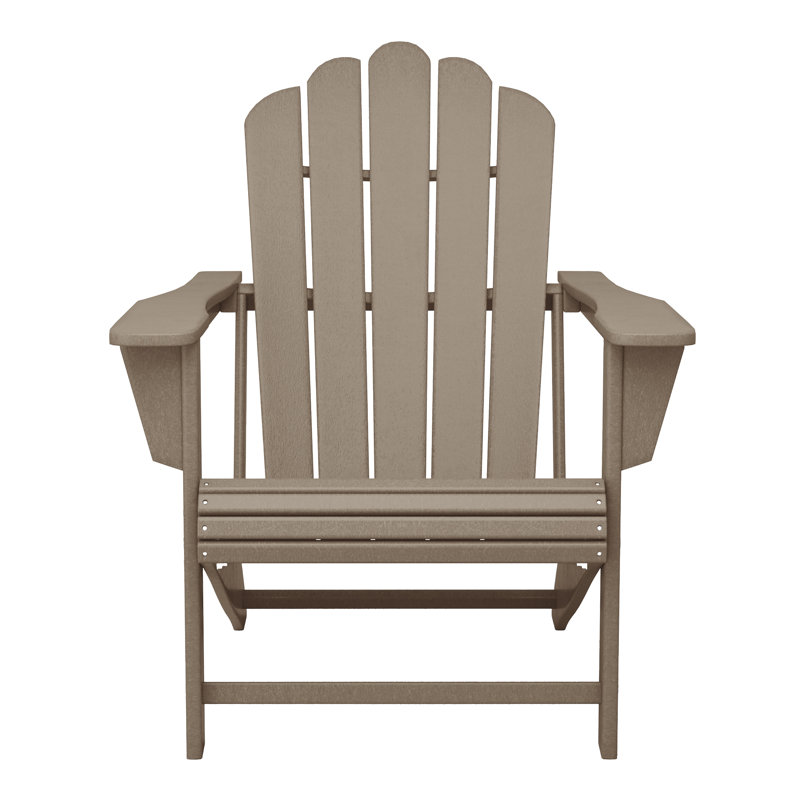 Outdoor Poly Adirondack Chair (Set Of 8), Tan