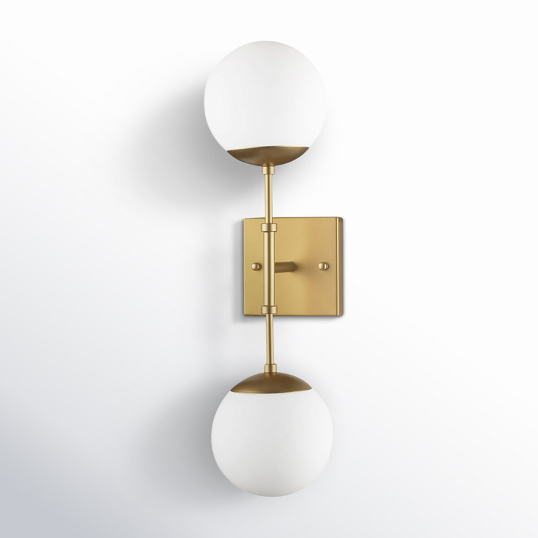 Benton 2 Light Glass Dimmable Wall Scone