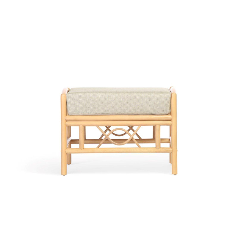 64cm Wide Solid Colour Footstool Ottoman