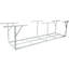 Support de rangement de garage blanc 2 x 8 pi, poids de 450 lb - transport, hauteur réglable de 22 à 40 po, plancher transparent pour articles saisonniers Roulement de plafond réglable, adaptable, maximiser
