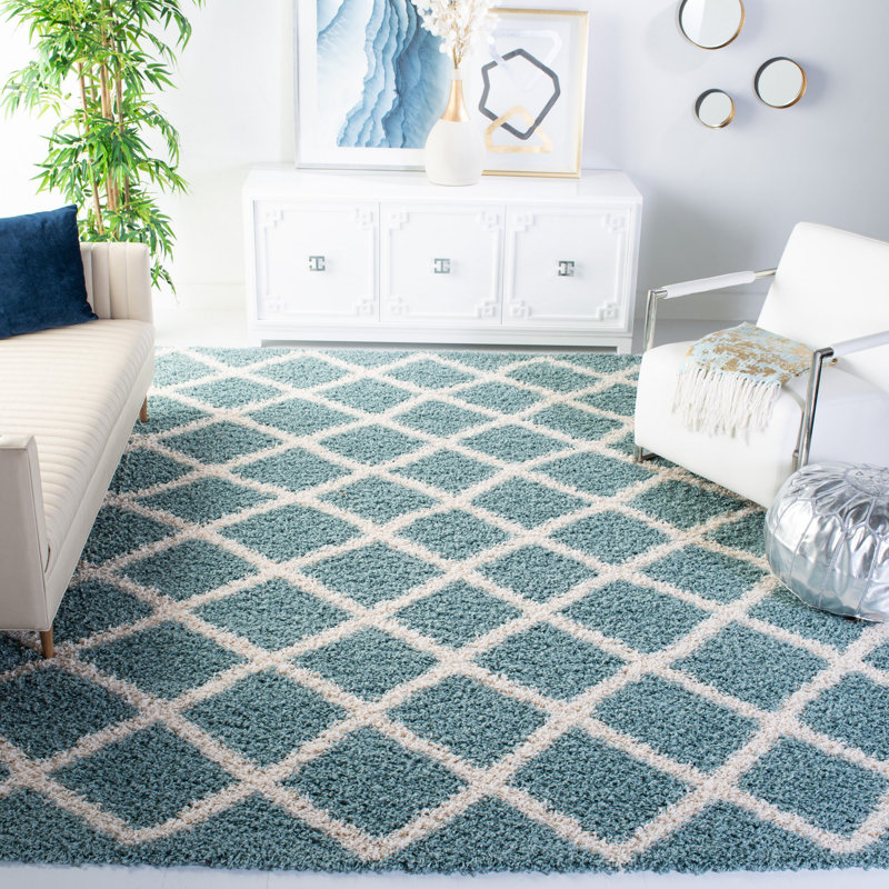 Tapis à poils longs Arsheq Sgd-Dallas, Rectangle 8 pi 6 po x 12 pi