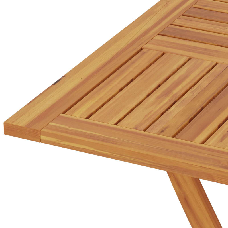 Teak Solid Wood Outdoor Dining Table - 90 cm W 90 cm D