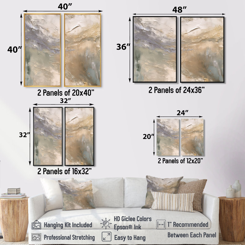 Sensibilité sereine dans des tons rétro doux II - art mural moderne, H 20 po x l 24 po, Brun