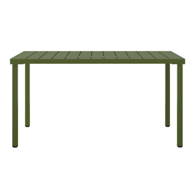 59"×35.4" Outdoor Metal Rectangular Dining Table