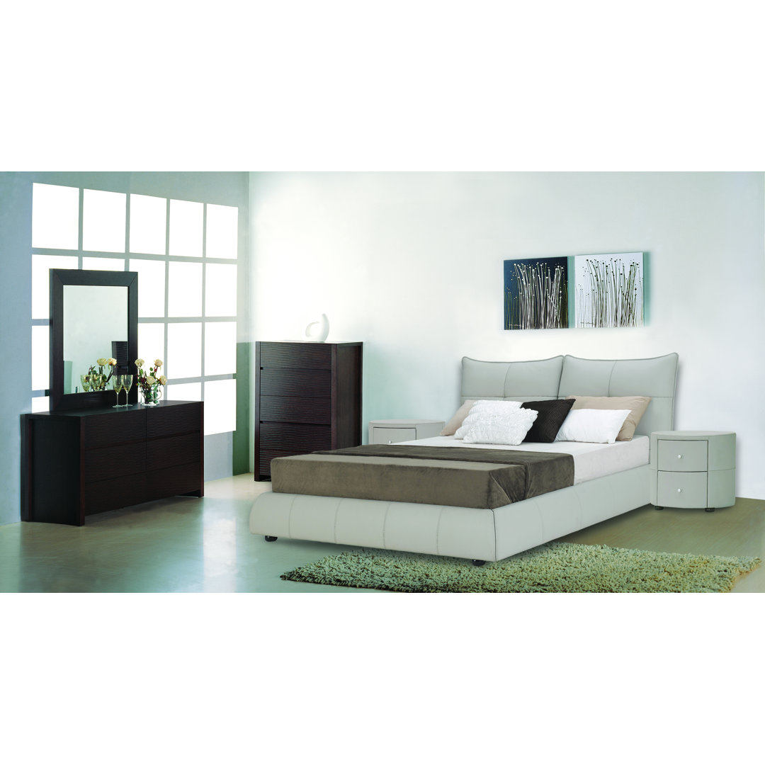 Leather Platform Bed Hokku Designs 