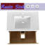 Meuble-lavabo sur pied 30 po avec lavabo en résine, meuble-lavabo à deux tiroirs 30 po-913845622