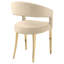 Chaise rembourrée avec accoudoirs (ensemble de 2)