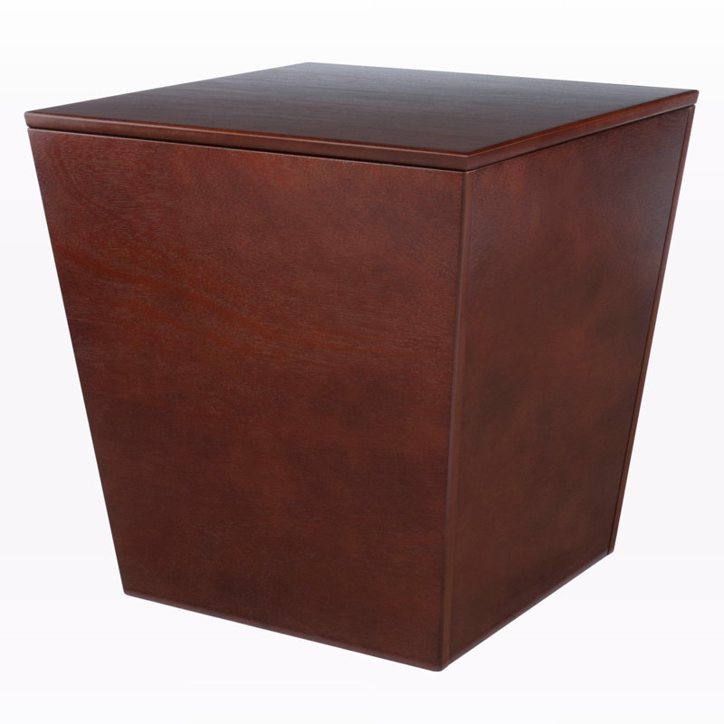 Troy Walnut Storage Cube, Accent Table
