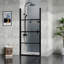 Base de douche 36 x 36 po Goodyo, drain centré et simple seuil