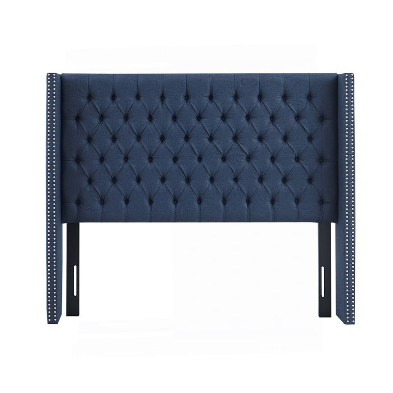 Upholstery Headboard Navy Queen, Queen, Navy