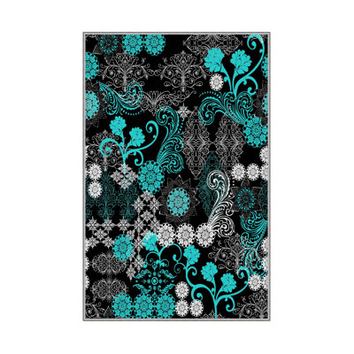 Antibacterial Hall Carpet (2.6 x 6.6 Ft) | 100% Polyester, 0.4 in Pile Height | Non-Slip PVC Dot Underside, Machine Washable | 3D Digital Printing, Durable & Stylish for Entryways, Living Rooms & More