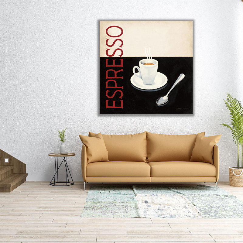 «Cafe Moderne IV», reproduction d'art sur toile, H 12 po x l 12 po