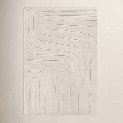 Aelin Geometric Hand Tufted Wool Rug