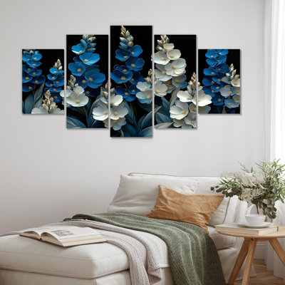 Blue Bonnets Meadow Dreams II - Blue Bonnets Canvas Art Set