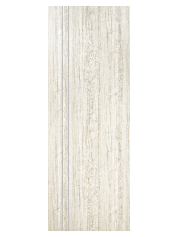 Dalle de porte intérieure stratifiée moderne HG-002V seulement, Bois d'aloès clair, 30 po x 96 po