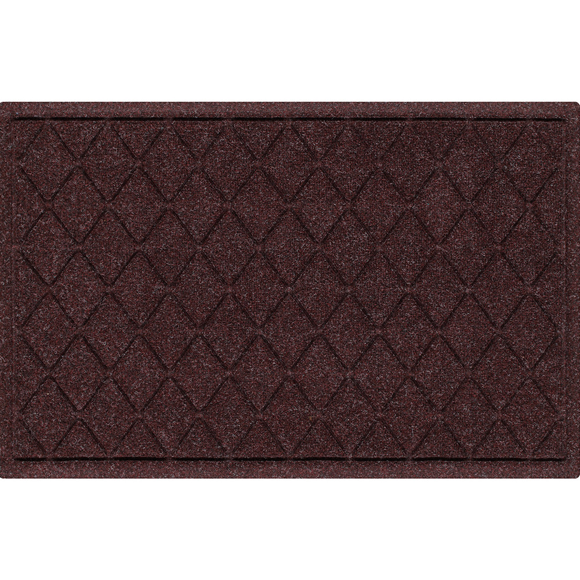 WaterHog Non-Slip Indoor/Outdoor Doormat, Bordeaux, Rectangle 24" x 36"