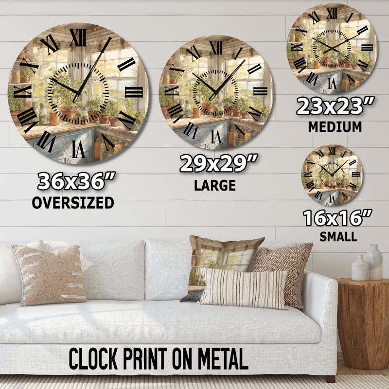 Horloge murale Old Farmhouse Kitchen I - Kitchen, Grand