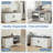 39.4" Storage Bench with Shoe Storage, 2-Tier Entryway Bench with Adjustable Shelf and Removable Cushion-775397989